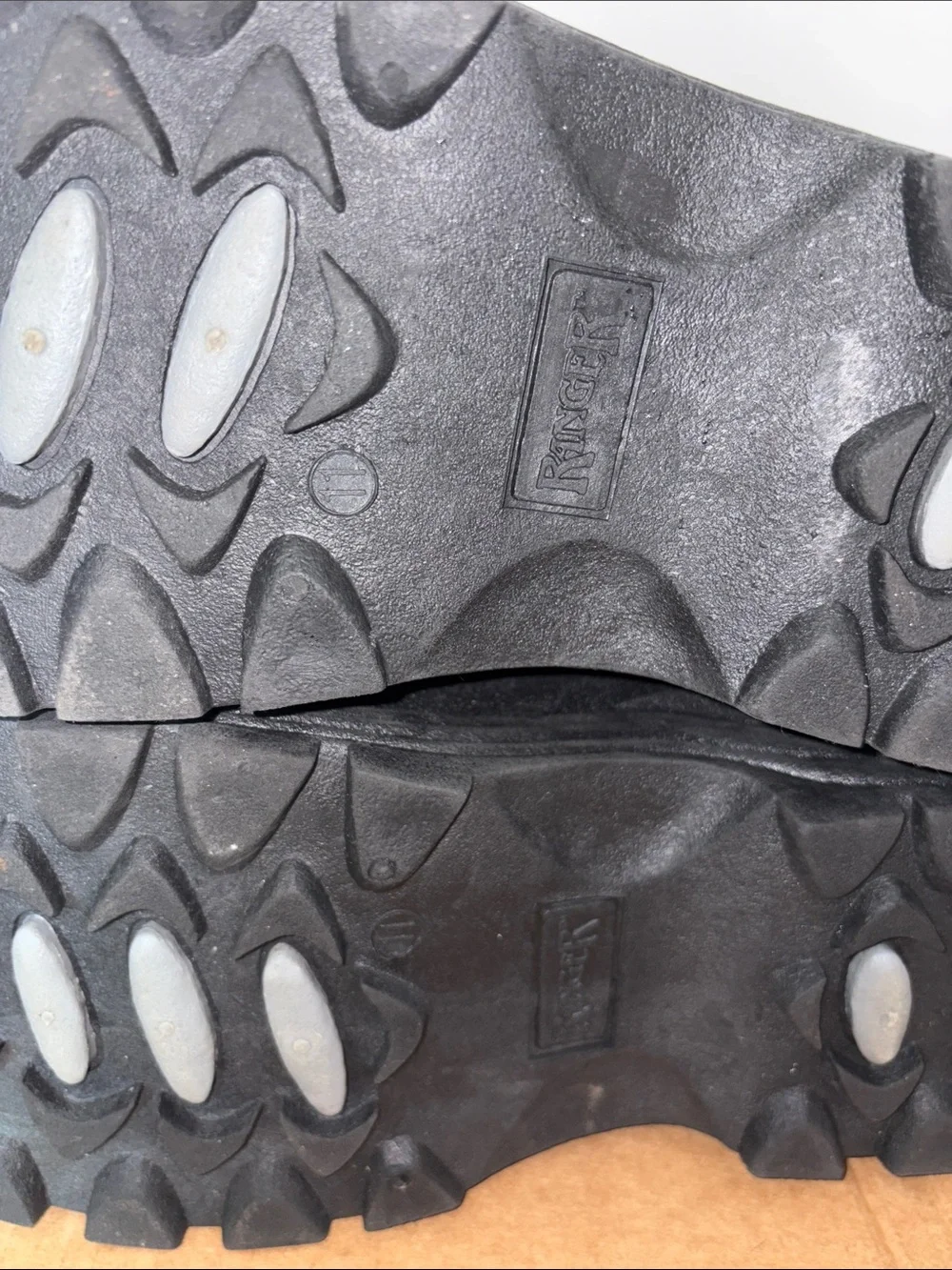 Ranger Black Insulated Work Boots - Zip Closure size 11
